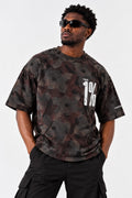 POSEIDON THE 1% Oversized Camo Tee — front